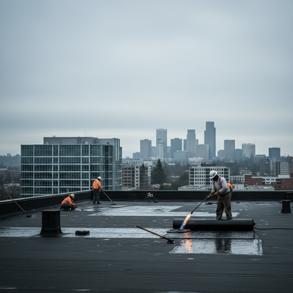 Commercial Roofing Bellevue TPO Installation